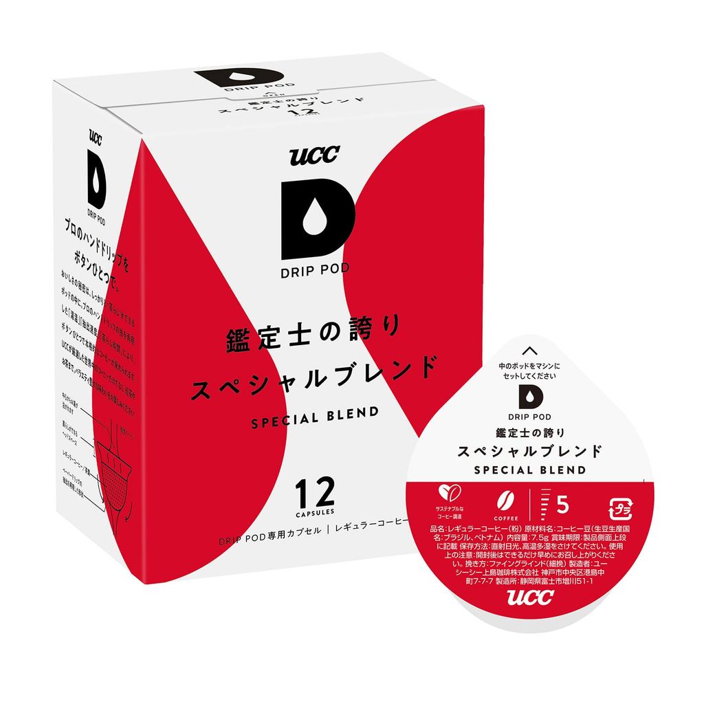 UCC Drip Pod exclusive capsule appraiser's pride special blend 12 cups 90g pod capsule