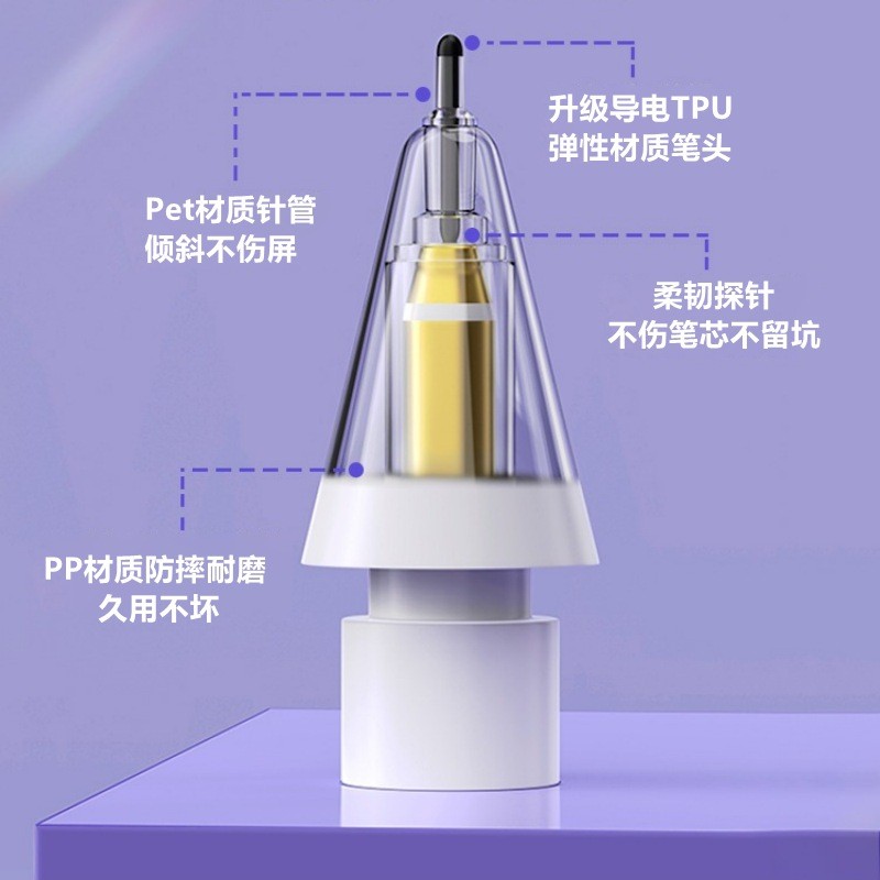 apple pencil pro apple pencil 2 apple pencil 1 ปลายปากกาเงียบยางนุ่มเหมาะสําหรับ Applepencil1/2/USB-