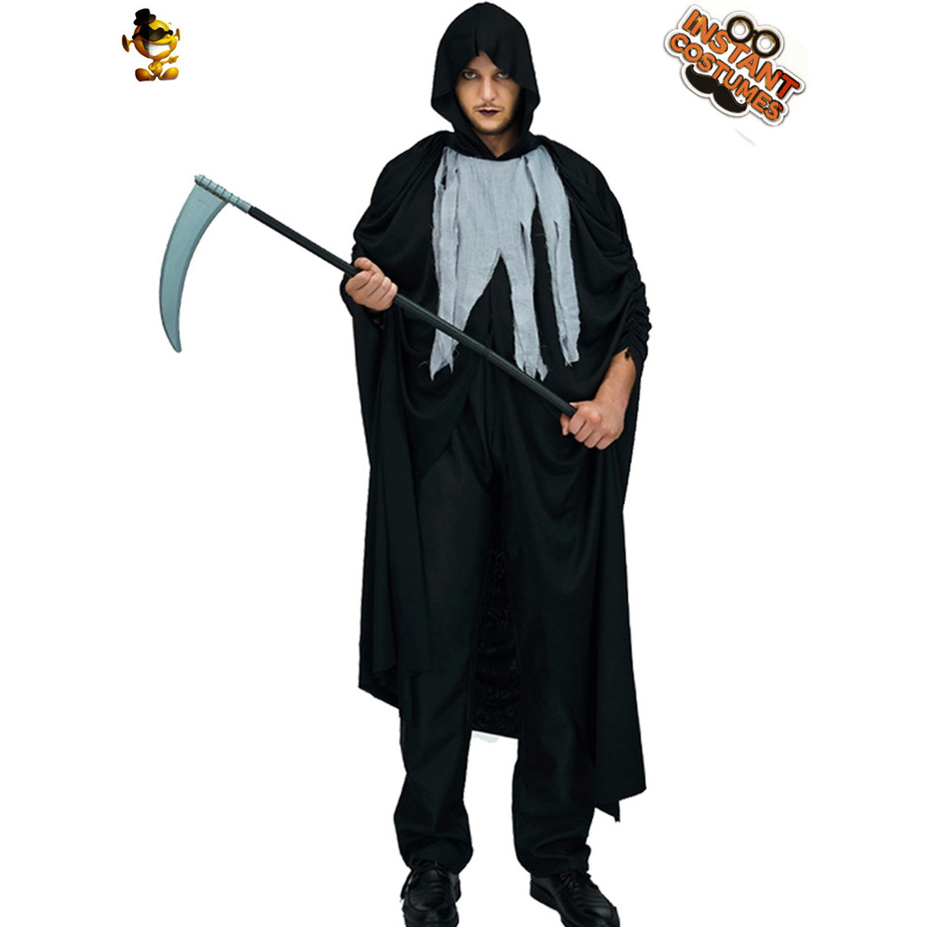 ฮาโลวีนผู้ใหญ่ Big Man Death คอสเพลย์ปาร์ตี้เครื่องแต่งกาย Big Man สยองขวัญเสื้อผ้า cosplayLYAJIE251