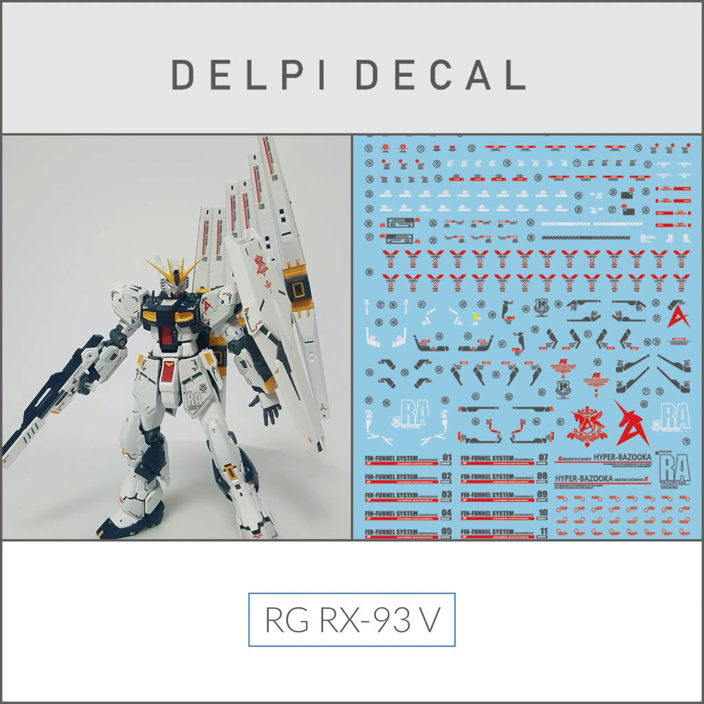 Delpi Decal (ดีคอลน้ำ) RG RX-93 V
