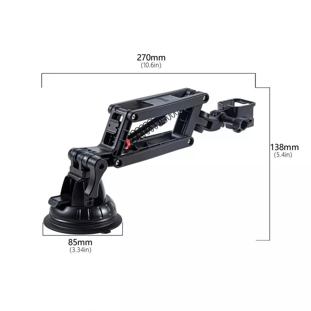 ขาตั้งกล้องดูดกระจกสำหรับ GoPro Hero 13 Insta360 X4/X3 DJI OSMO Pocket 3/Action 5 Pro thumbnail 5