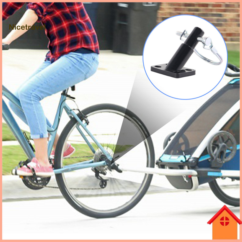 [Ni] Universal Bike Trailer Coupler น้ําหนักเบารถพ่วงจักรยานสิ่งที่แนบมา Universal จักรยาน Trailer H