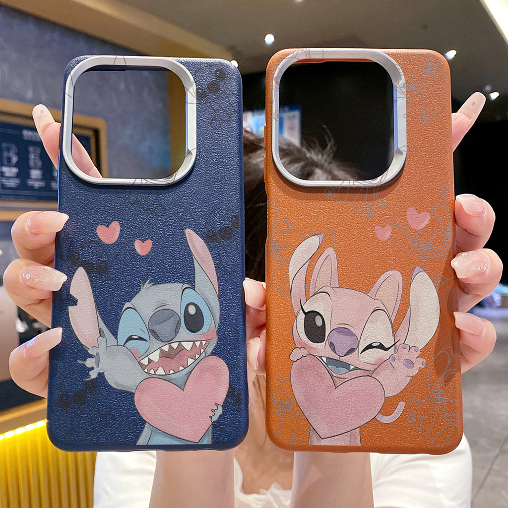 เข้ากันได้กับ Infinix Hot 60i 50i 40i 40 Pro 30i Play สมาร์ท 10 9 8 คู่ Stitch Angel Case Anti Drop 