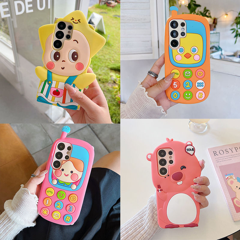 3D กันกระแทก สําหรับ iPhone 16 Pro Max 17 Air 15 14 plus X XS XR 16E 17Air 17Pro 16Pro 15Pro 14Pro เคสมือถือ Soft TPU Case เคสป้องกัน Cute Cartoon Duck Girl Push-phone Star Loopy Cover เคสกันกระแทก เคสซิลิโคน เคสป้องกันสามมิติ - รูปที่ 3
