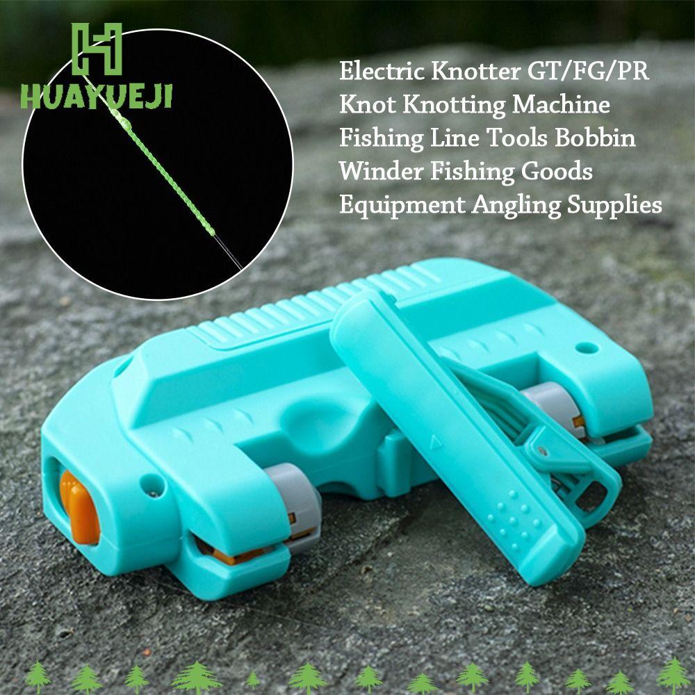 HUAYUEJI Bobbin Winder ทนทาน GT/FG/PR อุปกรณ์ตกปลา Knotting Machine