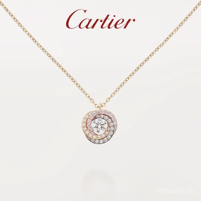 สร้อยคอเพชร Cartier Three-Position One Series สีทองสามสี MRF3