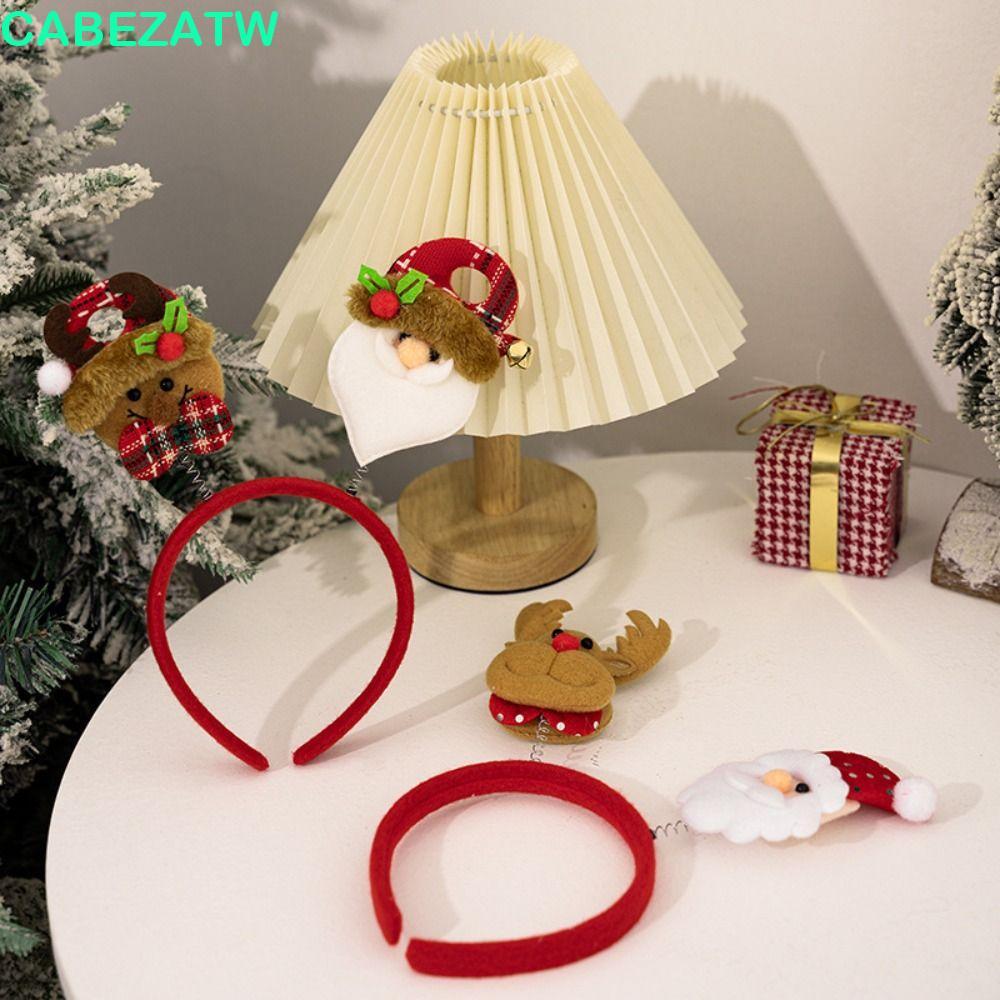 ที่คาดผมธีมคริสต์มาส 4 ชิ้น สไตล์น่ารักๆ แบบ Santa Claus, Snowman, Christmas Tree และ Reindeer เหมาะ