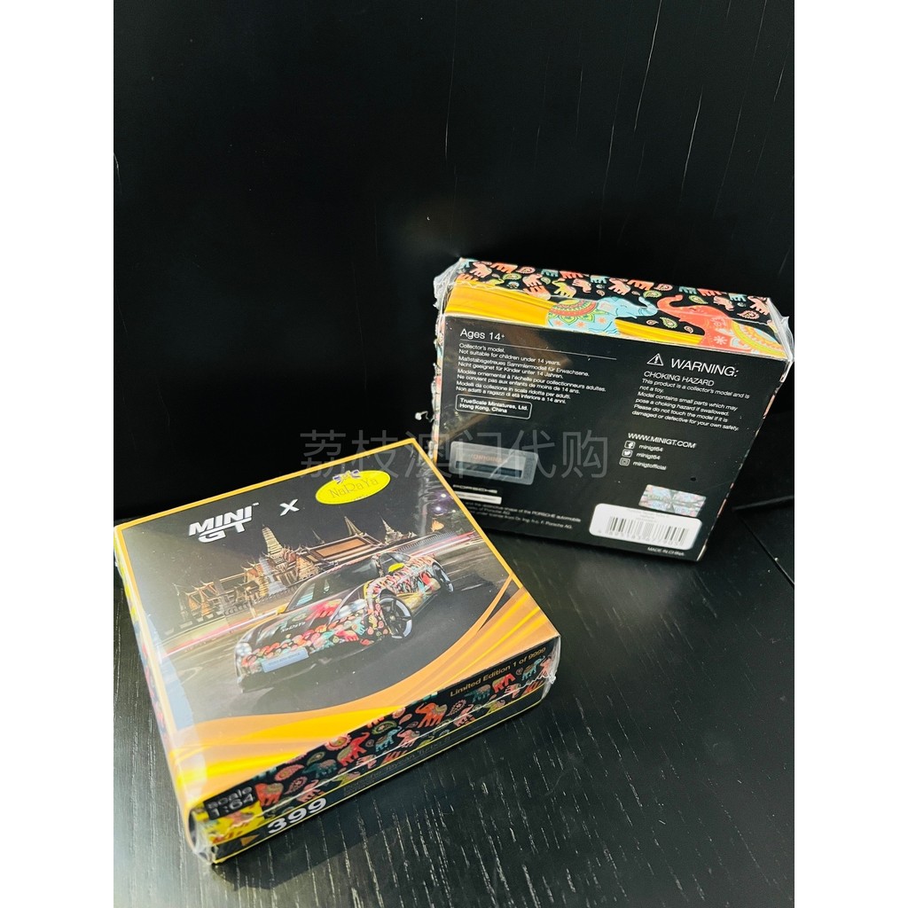 MINIGT 399 Thailand Limited Edition Porsche Taycan Turbo S รถรุ่น 1/64 MINI GT x NaRaYa ที่ไม่ซ้ํากั