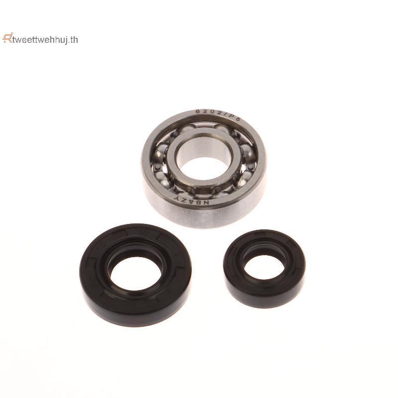 Tw 4 ชิ้น/เซ็ตเพลาข้อเหวี่ยงซีลน้ํามัน Grooved Ball Bearing Kit สําหรับ CG430 520 TL43 TL52 แปรงเครื