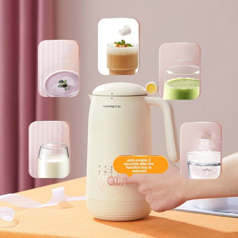 Joyoung Small Mini Soymilk Bean Maker 450ML Wall Breaking Machine | Automatic Filter Free Baby Food 