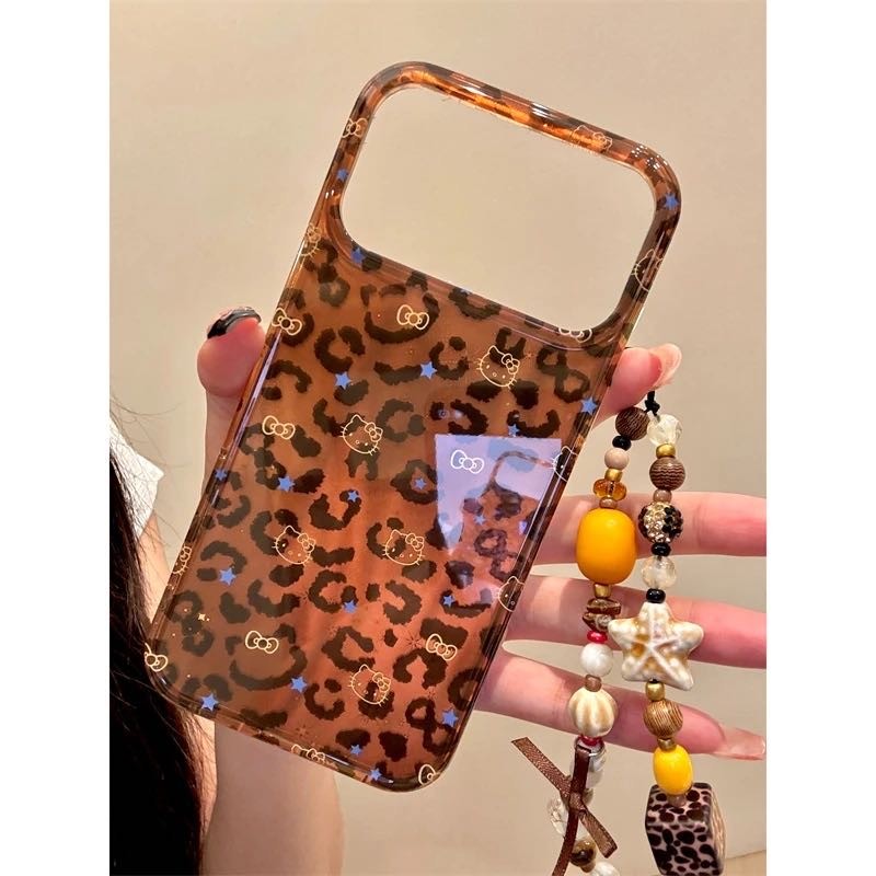 พรีเมี่ยมRetro Leopard Starโทรศัพท์มือถือสําหรับiPhone17 16 15 14 13 Pro Maxกันกระแทกกล้องป้องกันDrop-proof Hardปกหลัง