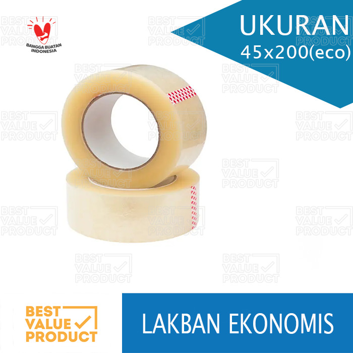 เทปท่อจัมโบ้ 2 นิ้ว 45mm x 200 หลา eco