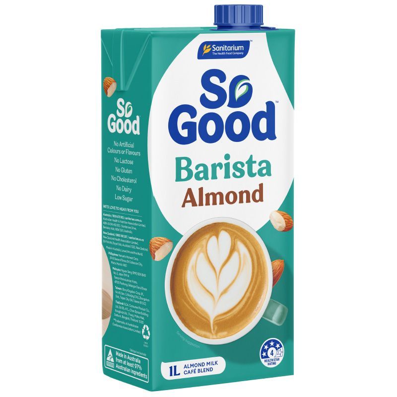 โซกูดบาริสต้าโอ๊ตมิลค์ 1ลิตร So Good Barista Oat Milk 1ltr. [หมายเลขบาร์โค้ด 9300652809770 ]