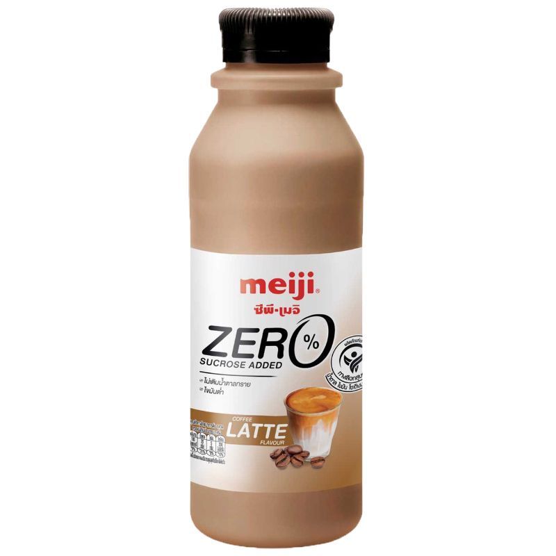 เมจินมพาสเจอร์ไรส์รสกาแฟลาเต้สูตรไม่เติมน้ำตาลทราย 450มล. Meiji Coffee LatteNoSugar450ml [8850329061082 ]