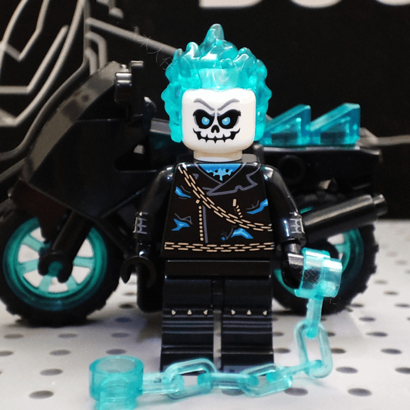 เลโก้ ninjago Avengers ของขวัญวันเกิด Building Block Minifigure Evil Knight Blue Flame Soul Chariot 