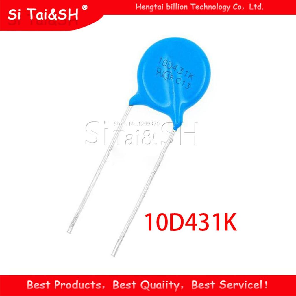 10 ชิ้น วาร์สเทอร์ 10D431K 430V piezoresistor 10D431