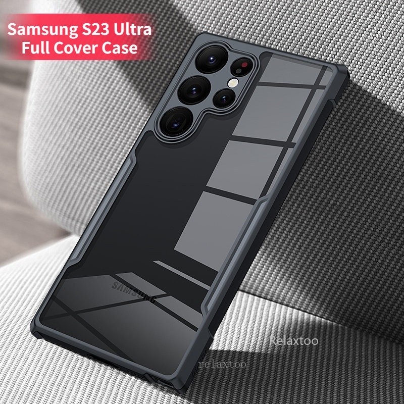 CASE SAMSUNG S23 / S23 FE / S23 PLUS / S23 ULTRA CASE TRANSPARENT CLEAR FUSION ANTI SHOCKPROOF BLACK