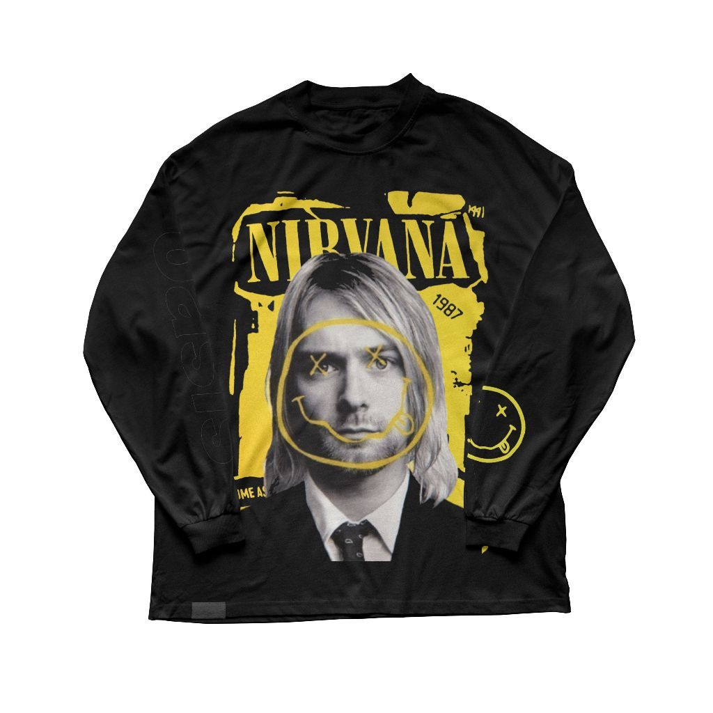 เสื้อยืดแขนยาววง NIRVANA I UNISEX