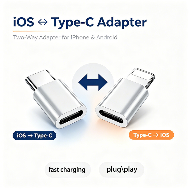 อะแดปเตอร์ สำหรับ iPhone เชื่อมต่อ USB OTG Type-C แฟลชไดรฟ์ หูฟังอะแดปเตอร์แปลงสำหรับแอปเปิ้ล