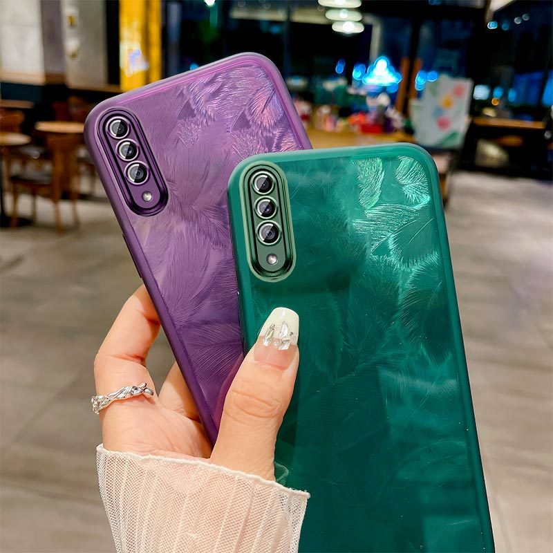 เคสใช้ได้กับ Samsung Galaxy A30S SM-A307F SM-A307FN SM-A307G SM-A307GN SM-A307G ฟิล์มเลนส์ไล่โทนสีแฟ