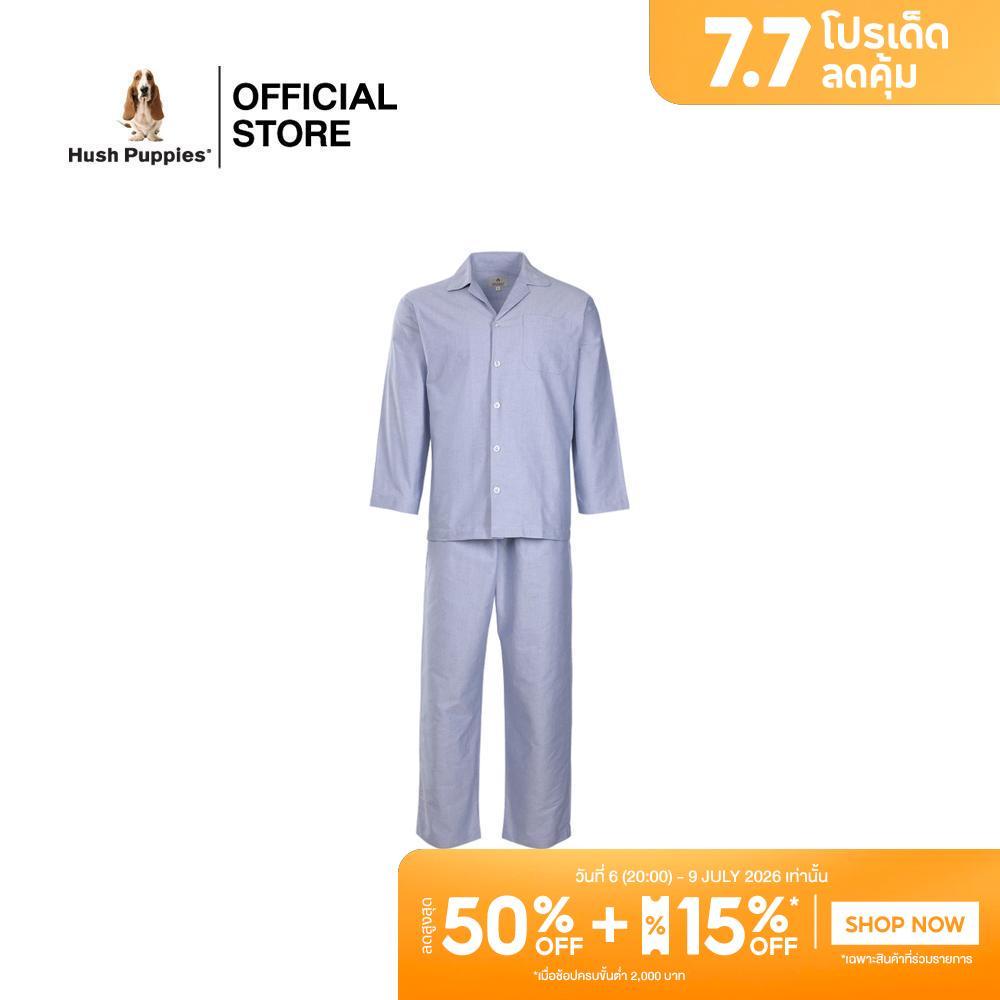 Hush puppies Underwear ชุดนอนผู้ชายแขนยาว Sleepwear รุ่น HU H8A001ST Pajama Set