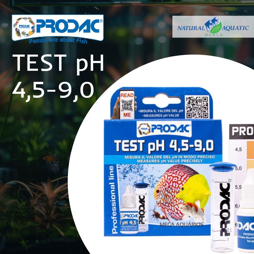 PRODAC Test pH 4.5-9.0 (130 Test) ชุดทดสอบตู้ปลา