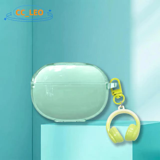 for EDIFIER Comfo Bass Case Colorful Clear Soft Case Cute Keychain Pendant Suitable for EDIFIER Comfo Bass Shockproof Shell Protective Sleeve