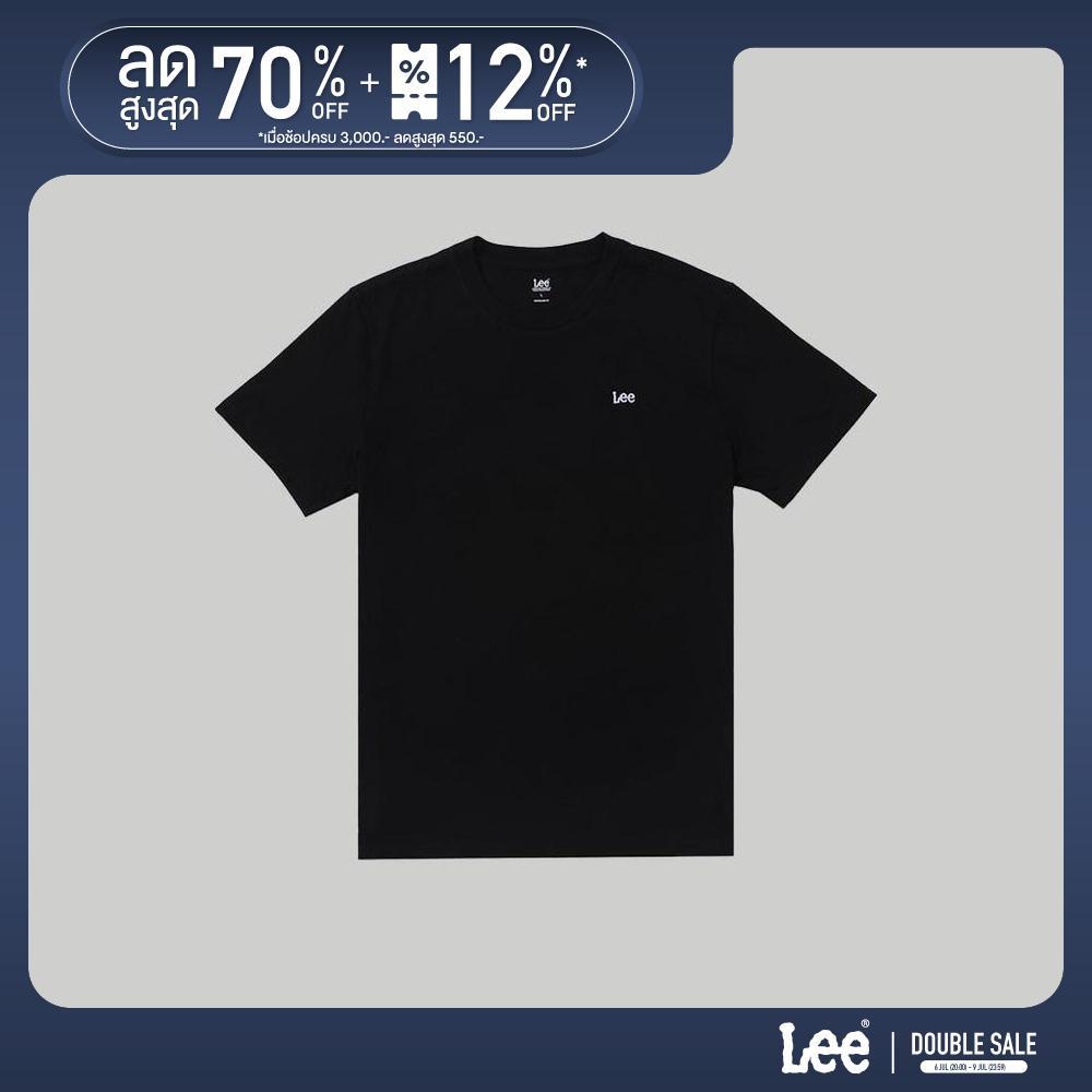 LEE เสื้อยืดแขนสั้นผู้ชาย รุ่น LE S325MTSSN12 สีดำ