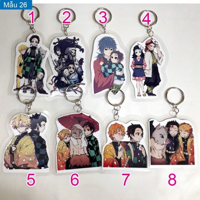 พวงกุญแจ Kimetsu no yaiba หลายรุ่น