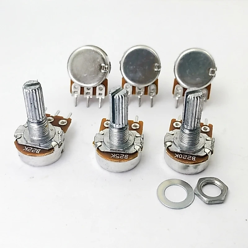 2PCS 148 ประเภทแนวนอน Mono Potentiometer B22K B25K B220K ดอกไม้เพลา 20 มม.3-pin