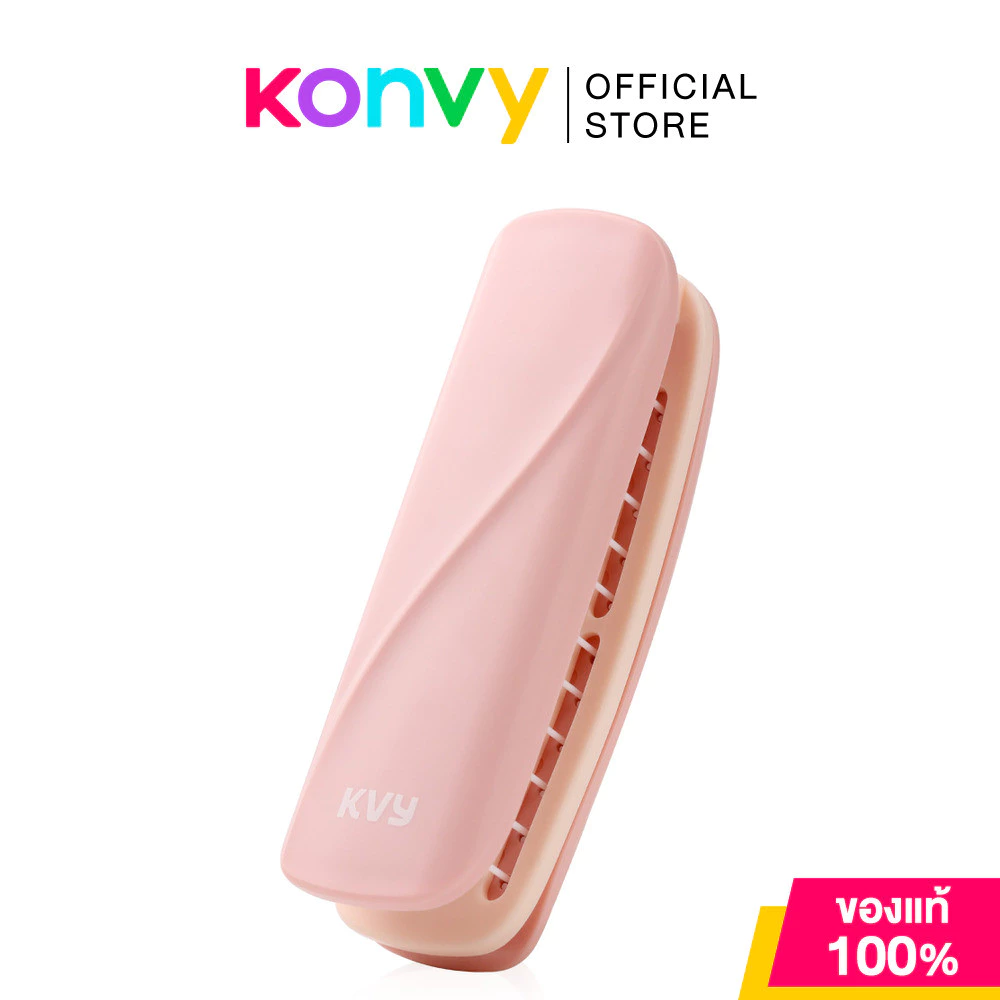 KVY Mirror Folding Comb #Pink เควีวาย หวีพับพร้อมกระจก 2in1 สีชมพู.
