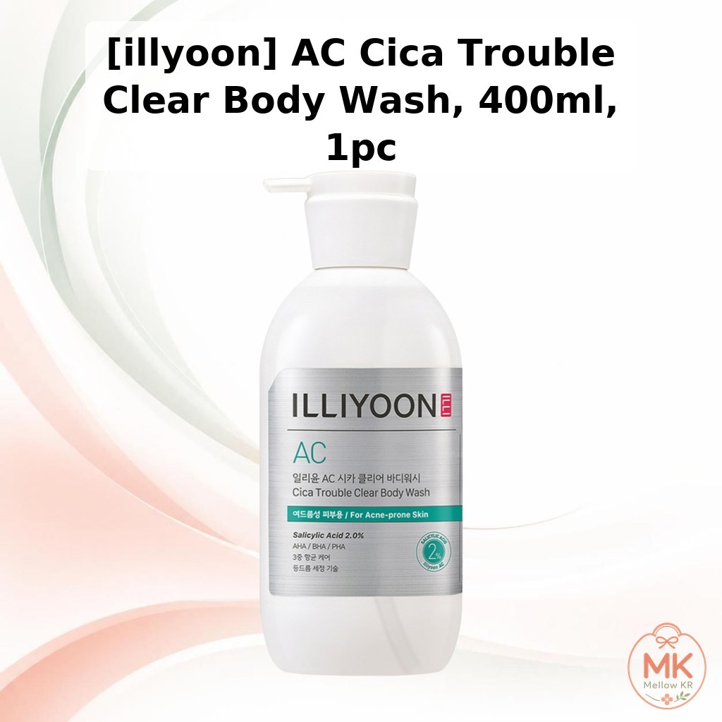 [illyoon] AC Cica Trouble Clear Body Wash, 400ml, 1pc / Korean Body Wash / Acne Control / ของแท้ 100