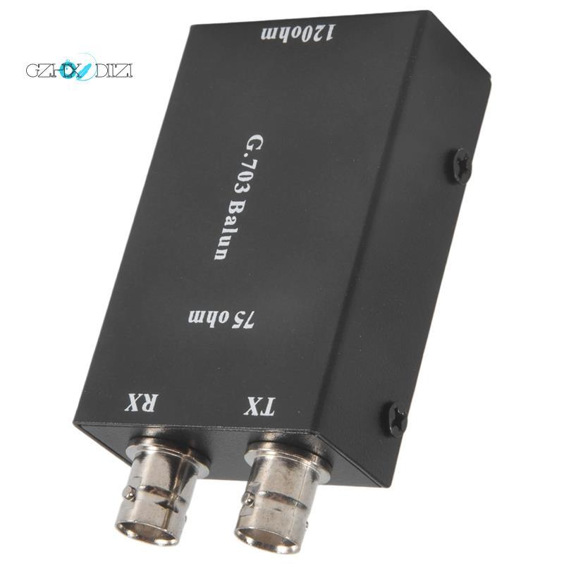 Gzhxdiizi2.048Mbps G703 Coaxial BNC to RJ45 Transmitter E1 Converter Balance to UnResistance 75 Ohm 