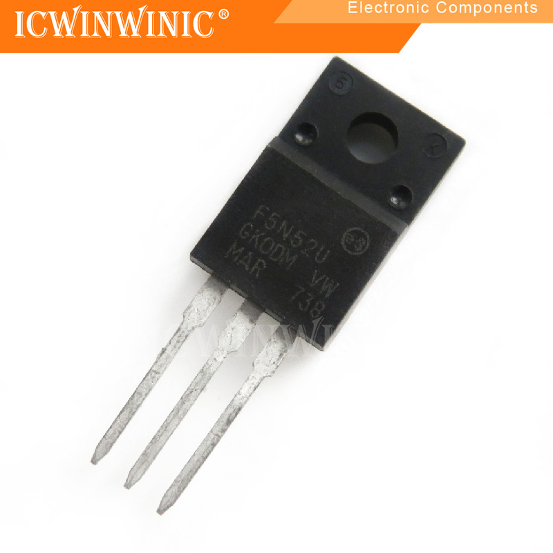 ส่วนประกอบอิเล็กทรอนิกส์ STF5N52U F5N52U TO-220F 5 ชิ้น