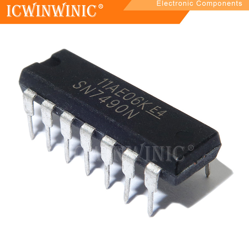 5 ชิ้น SN7490N SN7490 DIP-16 ส่วนประกอบอิเล็กทรอนิกส์