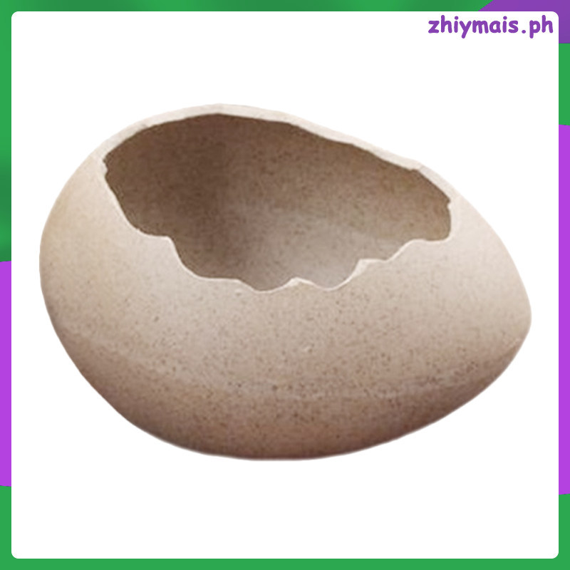 Eggshell Shaped Bowl ขนมชามขนม Eggshell เซรามิค Hydroponic แจกันดอกไม้ zhiymais