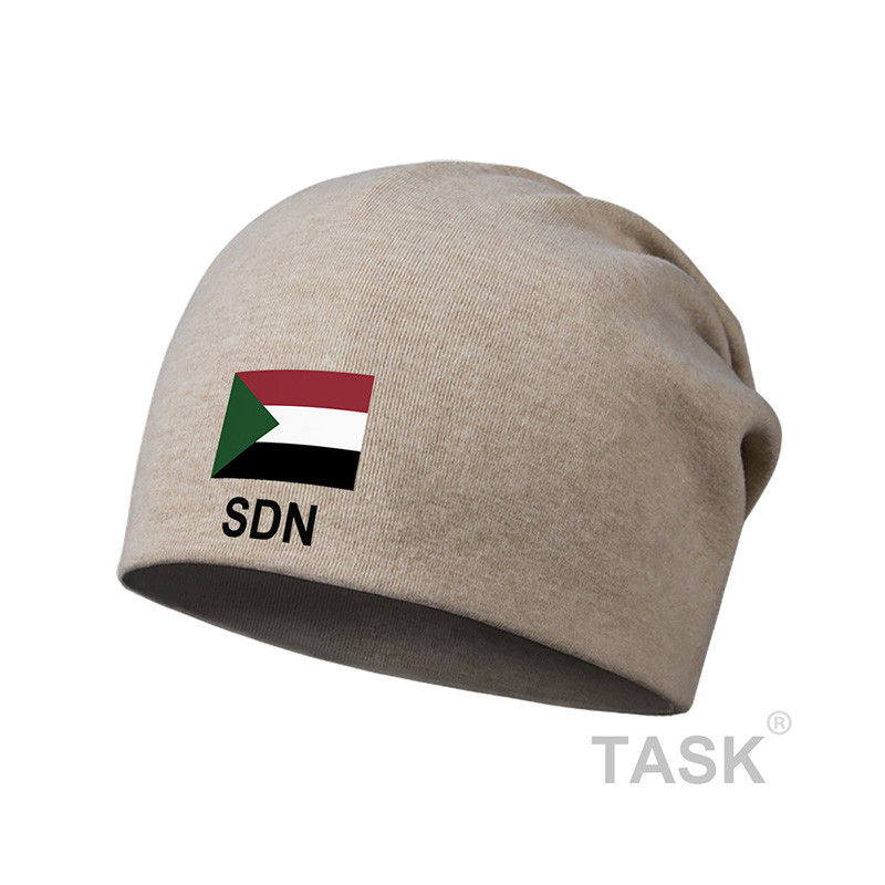 Sudan Sudan ฟุตบอลแห่งชาติบางหมวก Sleeping Pile หมวกผู้ชายผู้หญิง Bib Headscarf ฤดูใบไม้ผลิฤดูใบไม้ร