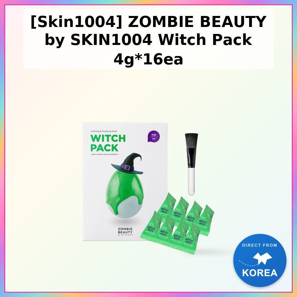 [Skin1004] ZOMBIE BEAUTY by SKIN1004 Witch Pack 4g*16ea / Korean Face Mask / Brightening Effect by J