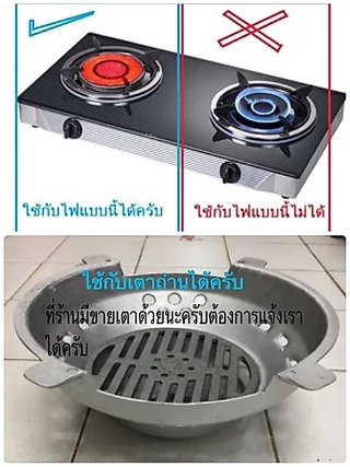 กะทะเนื้อย่างถอดได้30cm(ถอดหัวได้)
