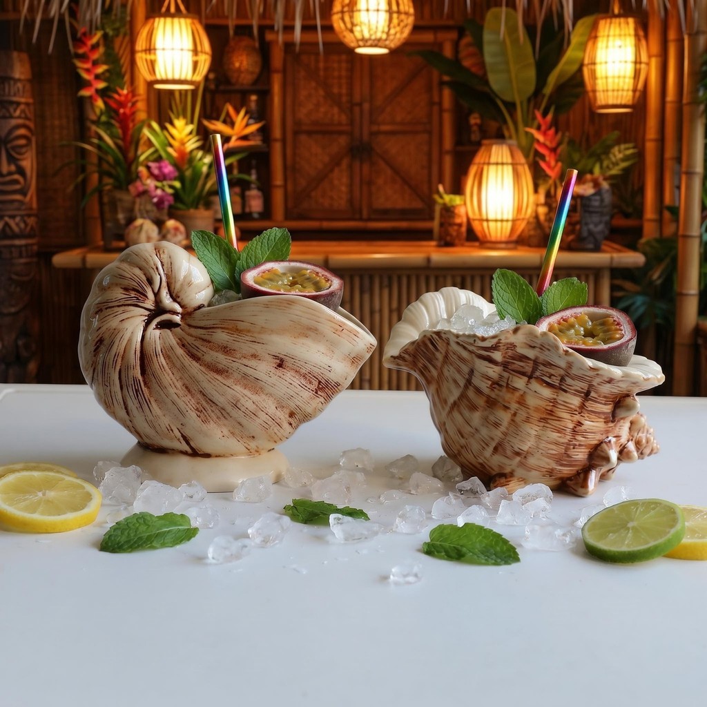 Novel and Popular Conch Ceramic Shell Cup Holiday Decoration Ceramic Conch Shell Home Decorations