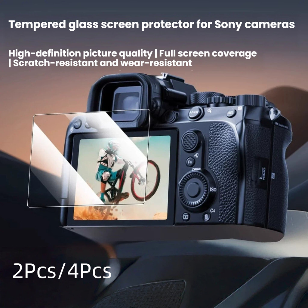 2 ชิ้น/4 ชิ้น HD กระจกนิรภัยป้องกันหน้าจอสําหรับ Sony A7 A7II A7S2 A7III A7IV A7V A7C A7CII A7S A7RI