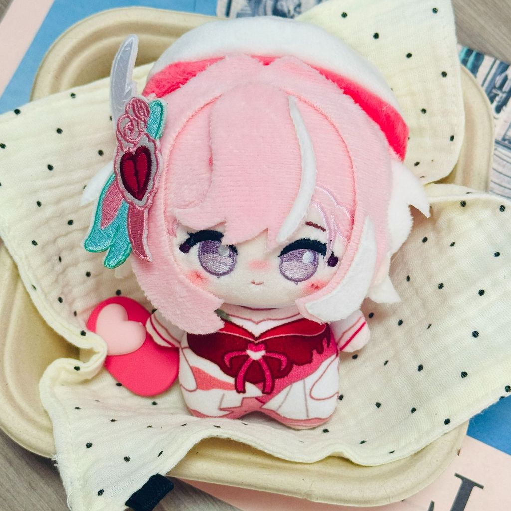Honkai Star Rail Elysia ปัก 10cm ตุ๊กตาผ้า นุ่ม จี้กระเป๋า เกม น่ารัก ของขวัญ วันเกิด ของสะสม