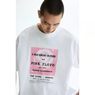 H&M(เอชแอนด์เอ็ม) เสื้อยืดทรงโอเวอร์ไซส์ ผู้ชาย 1159823_24