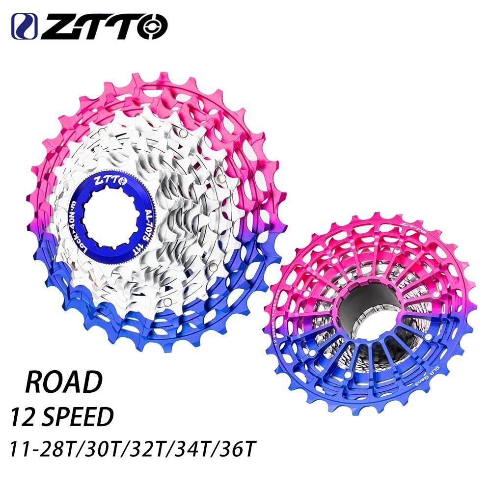 ZX ZTTO 12 Speed Road Bike Cassette 12s 11-28T Colorful Freewheel Ultralight 12s 30T 32T 34T 36T Spr