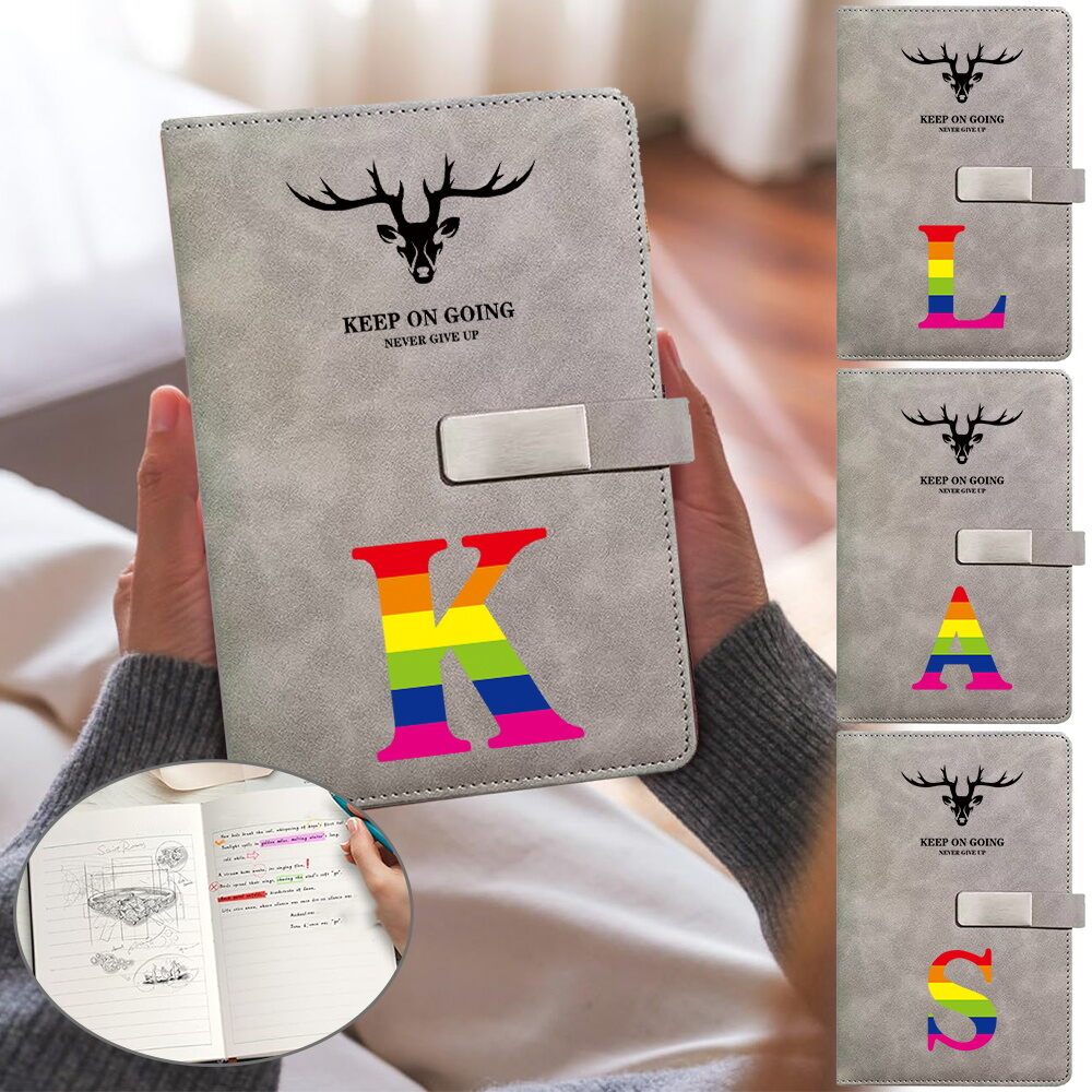 Study A5 Notebook พร้อม Magnetic Snap Closed Business Student Office Notebook กระดาษหนา