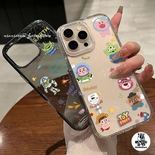 เคส For iPhone 16 Pro Max iPhone 11 เคสใสแบบแวววาว TPU นุ่มสีสันสดใส การ์ตูนสุดหล่อสีสันสดใส For iPhone15 Pro max 14 13