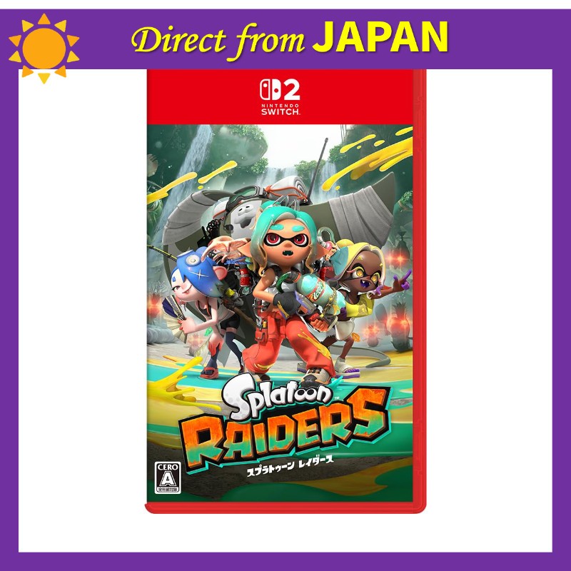 Nintendo Switch 2 Splatoon Raiders, available for pre-order on July 23rd, Japanese cover version.