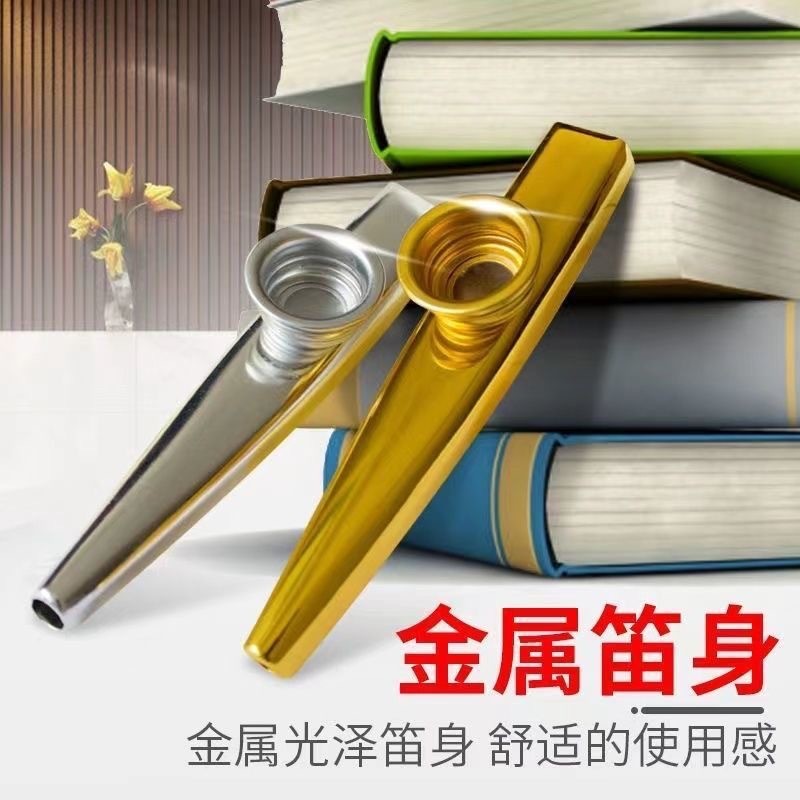 โลหะมืออาชีพเกรด kazoo kazoo kazoo kazoo ชุดการ์ดขลุ่ยเริ่มต้น Niche เครื่องดนตรี Companion Easy Lea