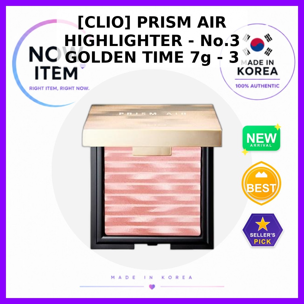 [CLIO] PRISM AIR HIGHLIGHTER - No.3 GOLDEN TIME 7g - 3 GOLDEN TIME / ไฮไลท์เกาหลี / Radiant Glow by 