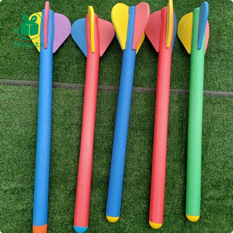 [Ehoyoxa] ฝึกขว้างปา Javelin Cushioned Soft Foam Javelin กีฬาของเล่นด้านหลัง Fins การฝึกอบรมการฝึกอบ